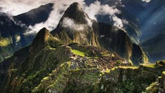 Ruins Machu Picchu abandoned city