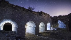 Ruins night sky