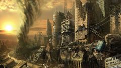 Ruins post-apocalyptic