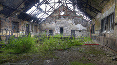 Ruins post-apocalyptic architecture