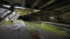 Ruins Station architecture graffiti