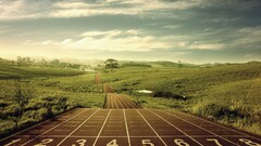 Run Sports olympics field digital art landscape Sport numbers