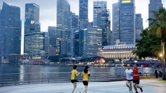 Running buildings cities cityscapes