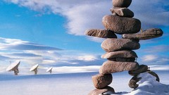 Rush (band) Neil Peart Alex Lifeson Geddy Lee inukshuk