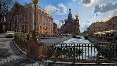 Russia Bridges cityscapes saint petersburg