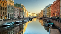 Russia canal cityscapes saint petersburg