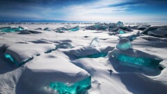 Russia siberia ice snow sky landscape blue photography nature