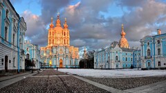 Russia St. Petersburg Church square