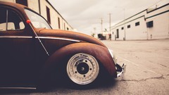 Rust Slammed B6 low rider VW Beetle