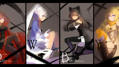 rwby weiss schnee Ruby Rose (character) blake belladonna collage