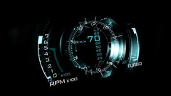 Saab Neon lights speedometer