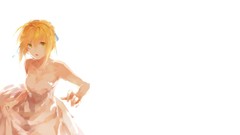 Saber anime girls fate stay night fate series Simple Background