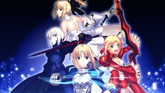 Saber anime girls fate stay night saber lily fate series Saber 