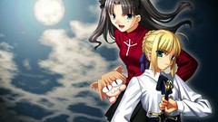 Saber anime girls fate stay night tohsaka rin fate series