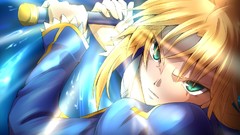 Saber anime girls fate zero fate series