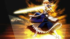 Saber anime girls fate zero fate series