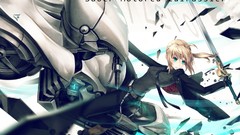 Saber anime girls fate zero fate series