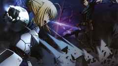 Saber anime girls fate zero fate series anime boys Lancer 