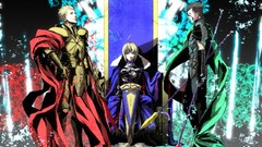 Saber anime girls fate zero gilgamesh fate series anime boys 