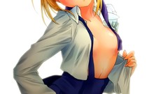 Saber blondes hair bun