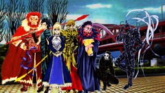 Saber Bridges fate zero gilgamesh artwork fate series Lancer 