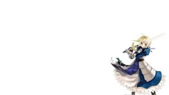 Saber fate stay night fate series Simple Background