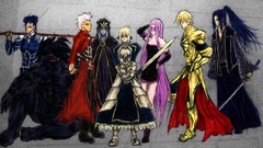 Saber fate stay night gilgamesh caster fate stay night artwork 