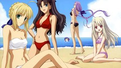 Saber fate stay night matou sakura tohsaka rin illyasviel von 