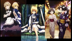 Saber fate stay night tohsaka rin fate series Japanese clothes