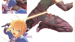 Saber fate zero artwork fate series Lancer (Fate/Zero) Caster 