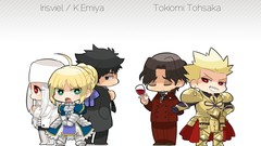 Saber fate zero irisviel von einzbern emiya kiritsugu gilgamesh 
