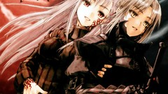 Saber red eyes long hair anime girls fate stay night matou 