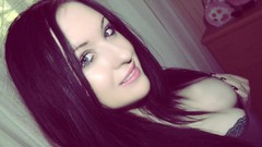 Sabrina green eyes black hair