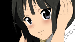 sad eyes akiyama mio k - on anime girls