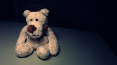 Sad stuffed animals teddy