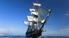 Sail old ships Boats