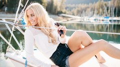 Sailboats outdoors blondes Taylor McCutchan