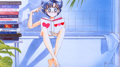 Sailor Mercury bath Manga