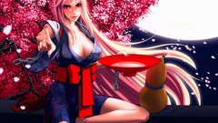 Sakazuki blondes touhou cherry
