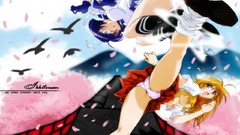 Sakura fight anime girls soft shading