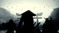 Samurai Sucker Punch monochrome pices