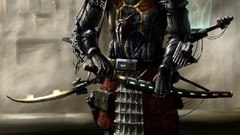 Samurai weapons armor cyberpunk