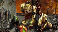 Samus aran injured blood
