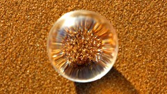 Sand balls crystal ball depth of field