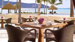 Sand blue paradise food Breakfast Polynesia Islands Bora Bora 