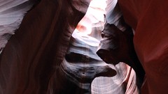 Sand canyon caves Antelope Canyon rock formations red rock sand 