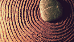 Sand Garden stones Zen