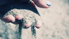 Sand hands Earth feel artwork