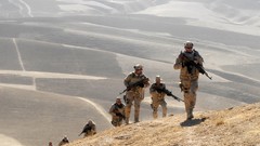 Sand hills War Guns dust fight soldiers military croatia patrol 