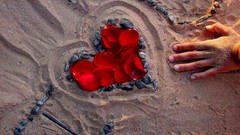 Sand love Hearts
